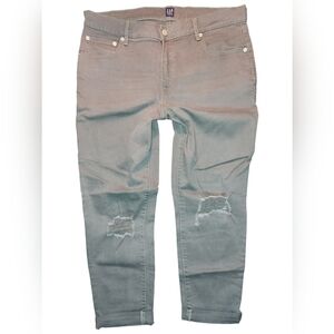 GAP Girlfriend Jeans Olive Green size 31